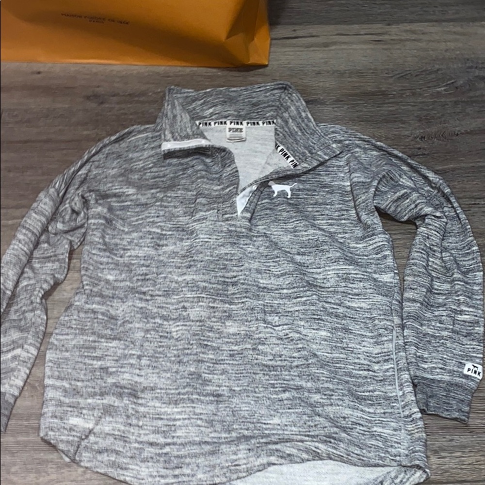 Pink Victoria’s Secret sweatshirt